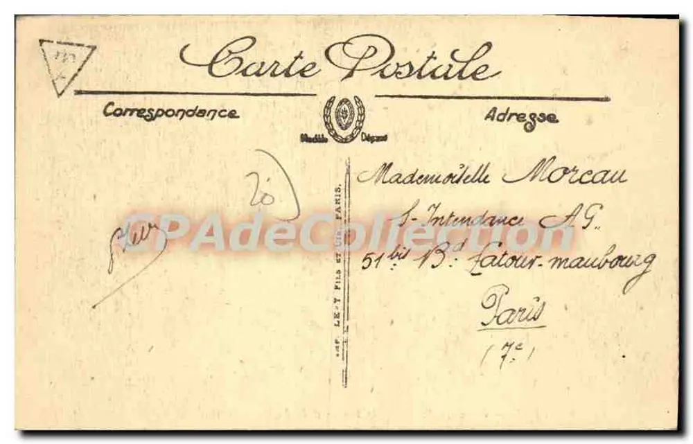 Sartène — Kreuz des Faubourgs de France und das Tal — LL - Rückseite