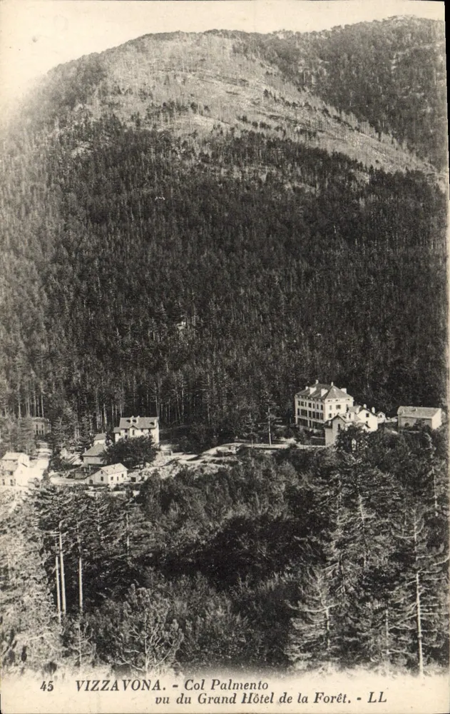 Vizzavona - Col Palmento von der Grand Hôtel de la Forêt aus gesehen - LL - Vorderseite