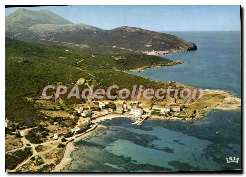 Barcaggio (Cap Corse) — luftige Ansicht des Hafens und der Hügel — Verlag IRIS - Vorderseite