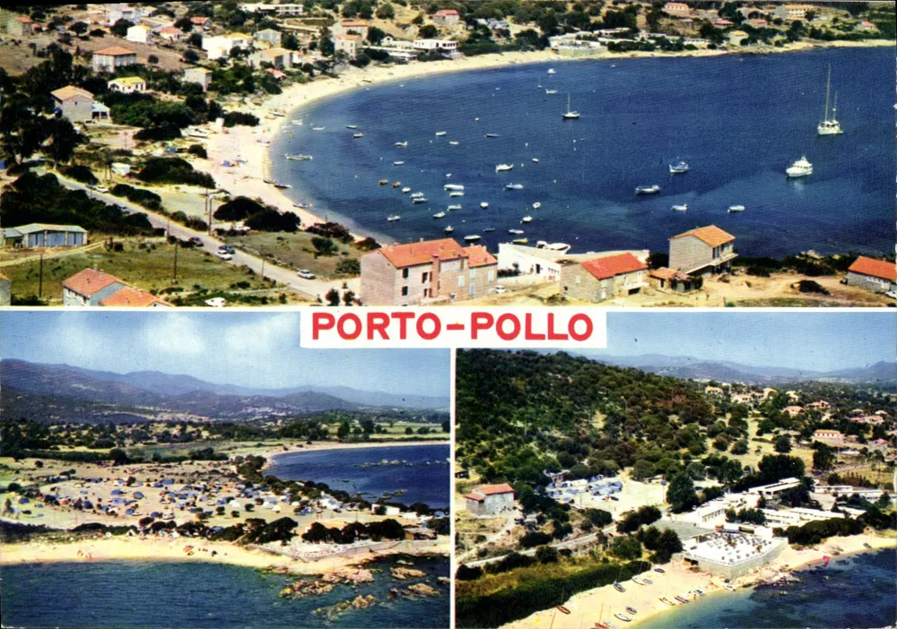 Porto-Pollo — vista aérea e praias — Edições 'La Citrogne' - Frente