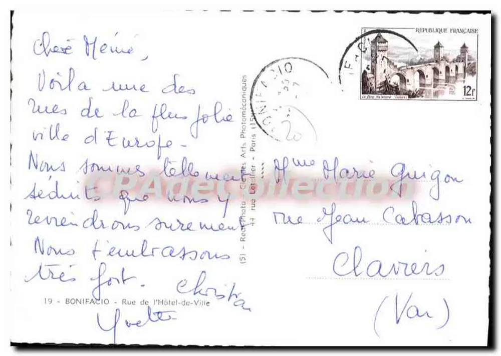 Rue de la fleur - Bonifacio — editor AP - Verso