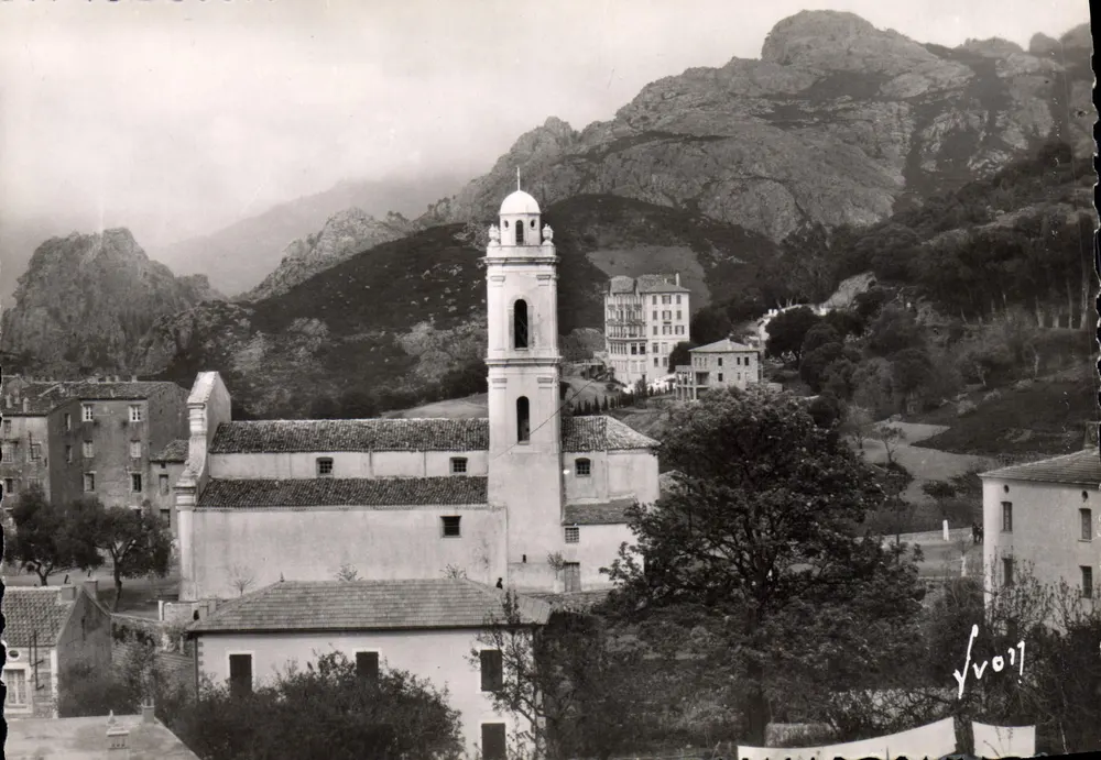 Piana (Korsika) — Das Dorf und Hotel des Roche Rouges — Les Éditions d'Art Martel, I.B. 180 - Vorderseite
