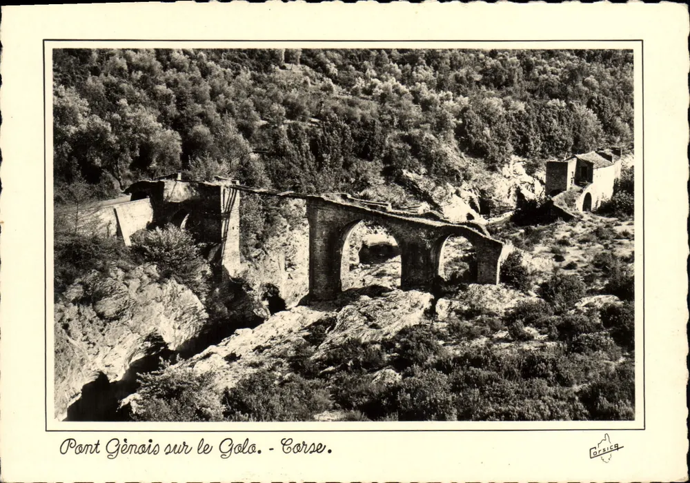 Brücke von Gênes über den Golo - Korsika — Verlag Corsica, Nr. 3217 - Vorderseite