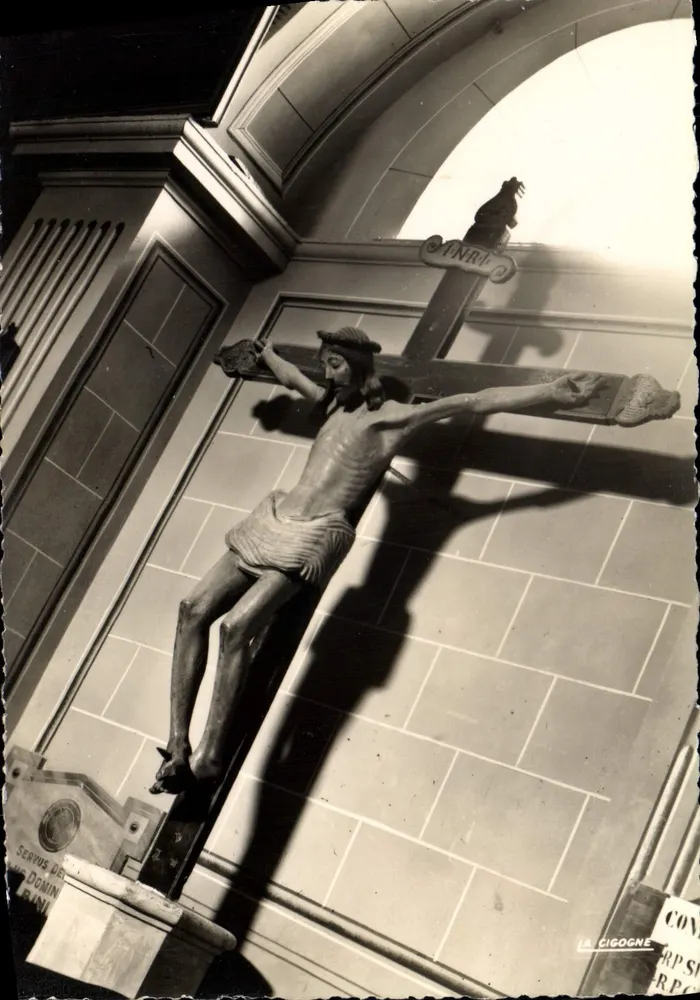 Christus aus Holz – verehrt im Konvent von Saint-François – Verlag « La Cigogne » - Vorderseite