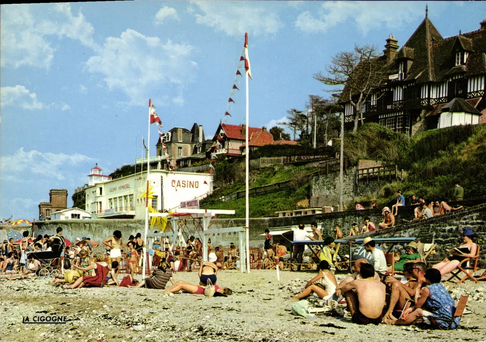 A Cigogne — Praia de Cigogne, Casino e Club Monetier — Editora S.A.D. La Cigogne, Villerville - Frente