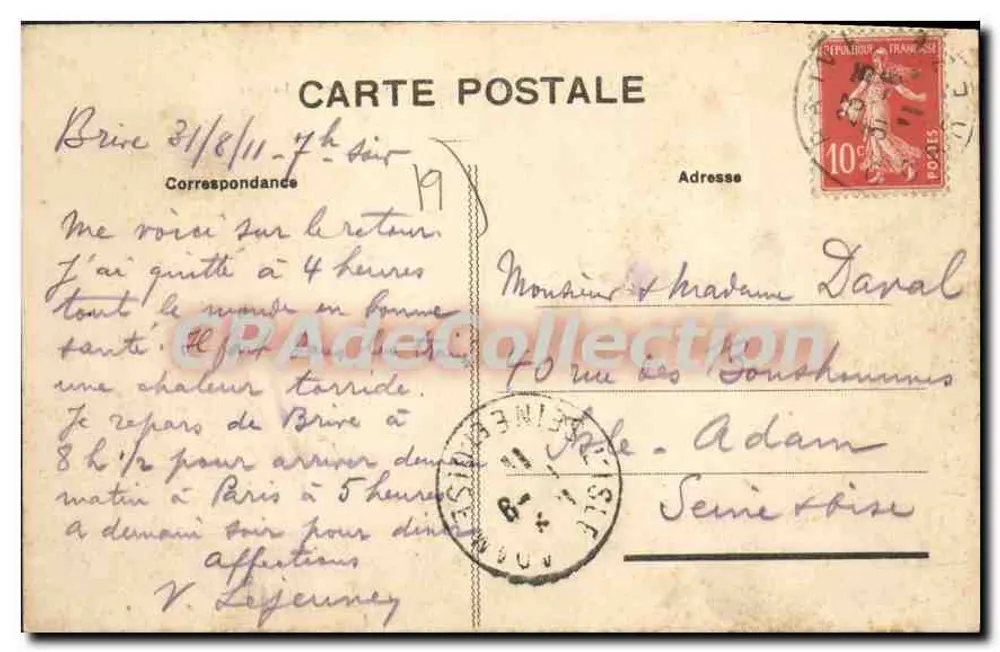 Brive — Die Ufer der Corrèze und die Lavoirs — A.G. P.G. Verlag - Rückseite