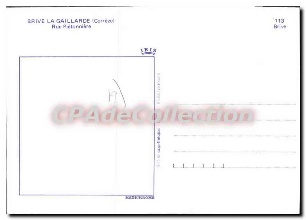 Brive-la-Gaillarde — Rue Piétonnière — IRIS - Achterkant