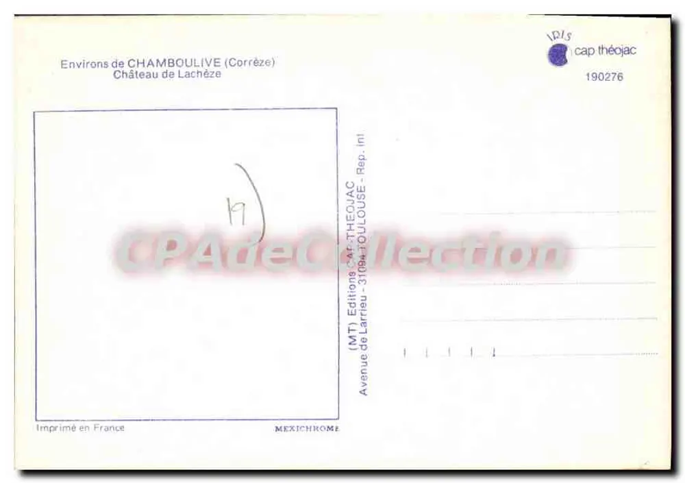 चंबौलिव (कॉर्डेज) के आसपास — लाचेज़ के किला — एडिशन आइरिस - पीछे
