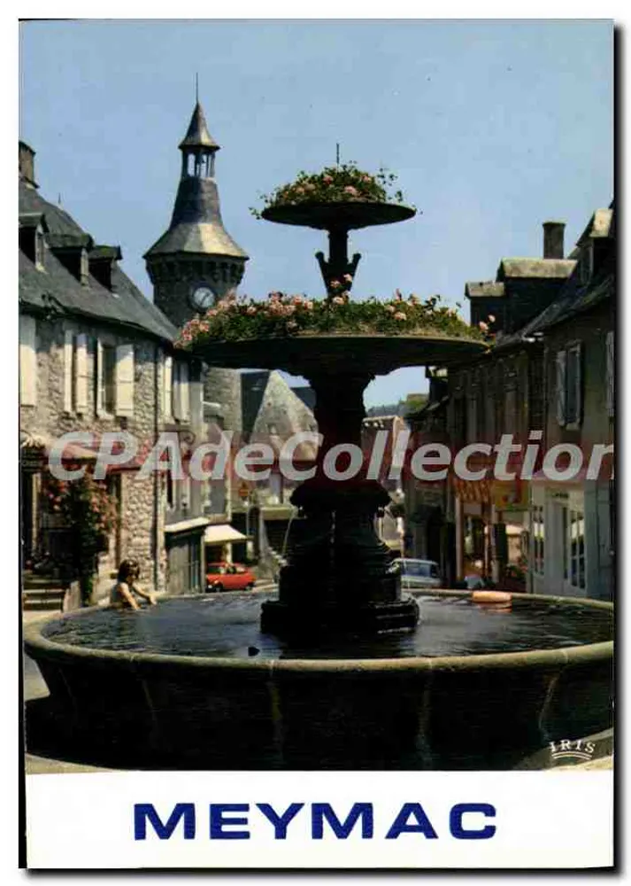 Meymac — La fuente — Ediciones de Larrieu - Anverso