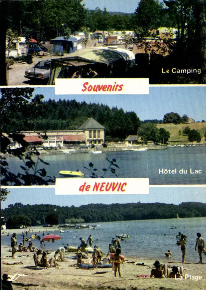 Der Campingplatz — Hotel am See — Der Strand — Erinnerungen an NEUVIC - Vorderseite