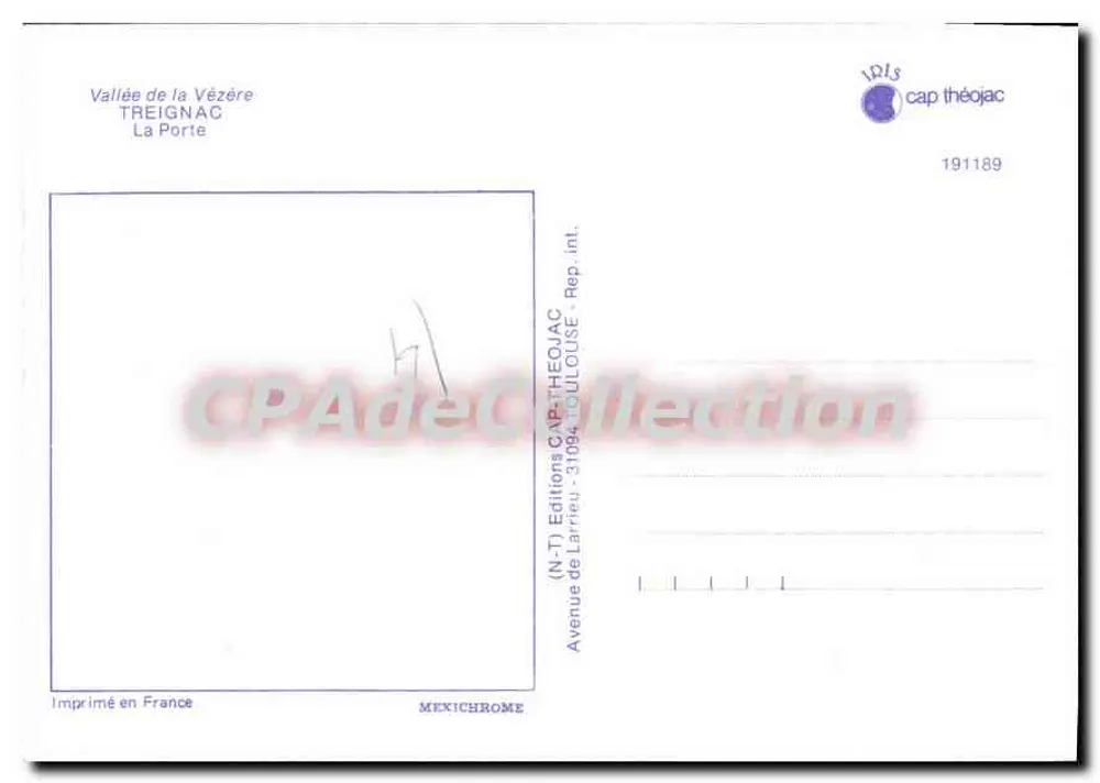 द्वार — वेज़ेर घाटी — एडिशन्स कैप थेओज़ैक - पीछे