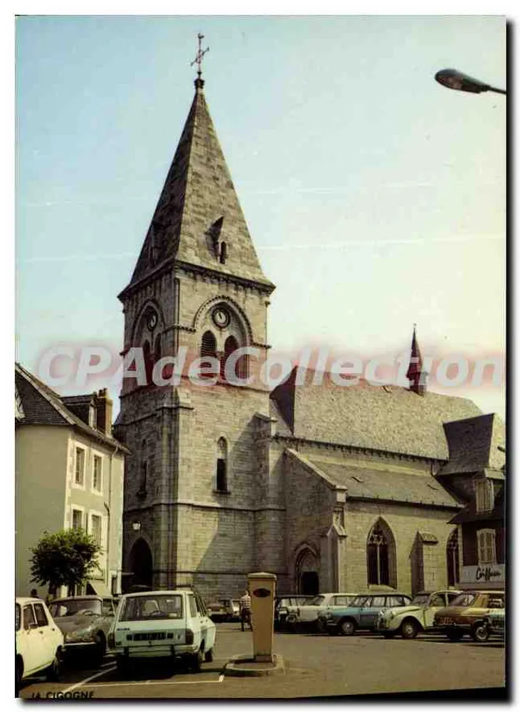 A Igreja e a Praça da Correio — Usse l (Corrèze) — Edições 'La Cigogne' - 03201 Vichy - Frente