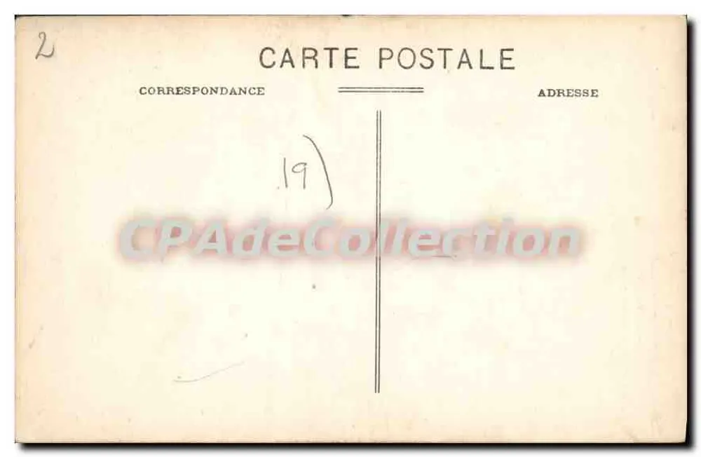 Uzerche (Corrèze) — Schloss Pontier, Kirche und Hochschule — Vintage Postcard/Antike Ansichtskarte n°19 - Rückseite