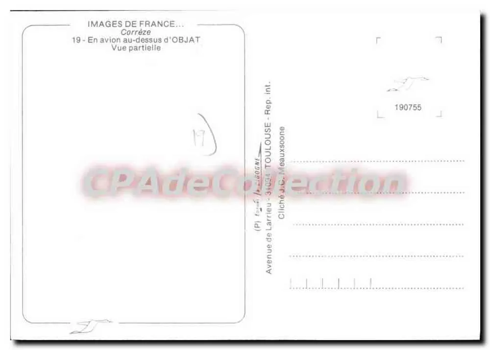 Objat — Teilansicht aus dem Flugzeug — IRIS - Rückseite