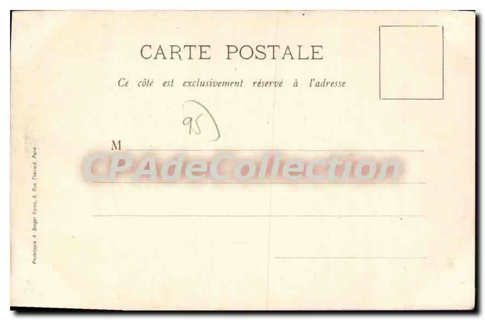 Argenteuil — As dobras do castelo de Marais — Fototipia A. Berger, Paris - Verso