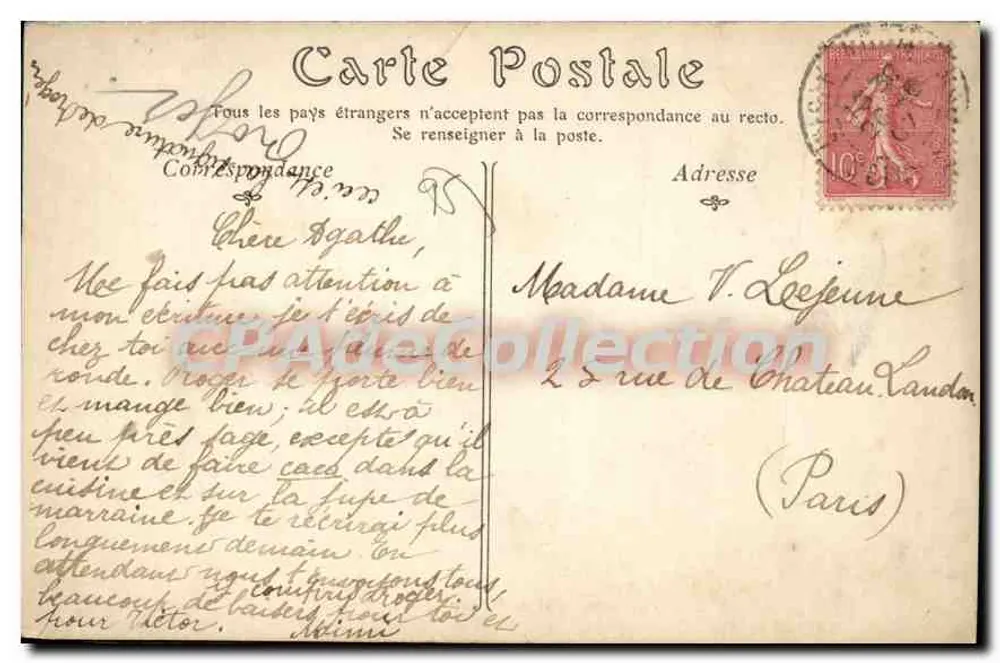 L'Isle-Adam — Ansicht der Oise vom Pont du Bras du Moulin — ND. Foto n°273 - Rückseite