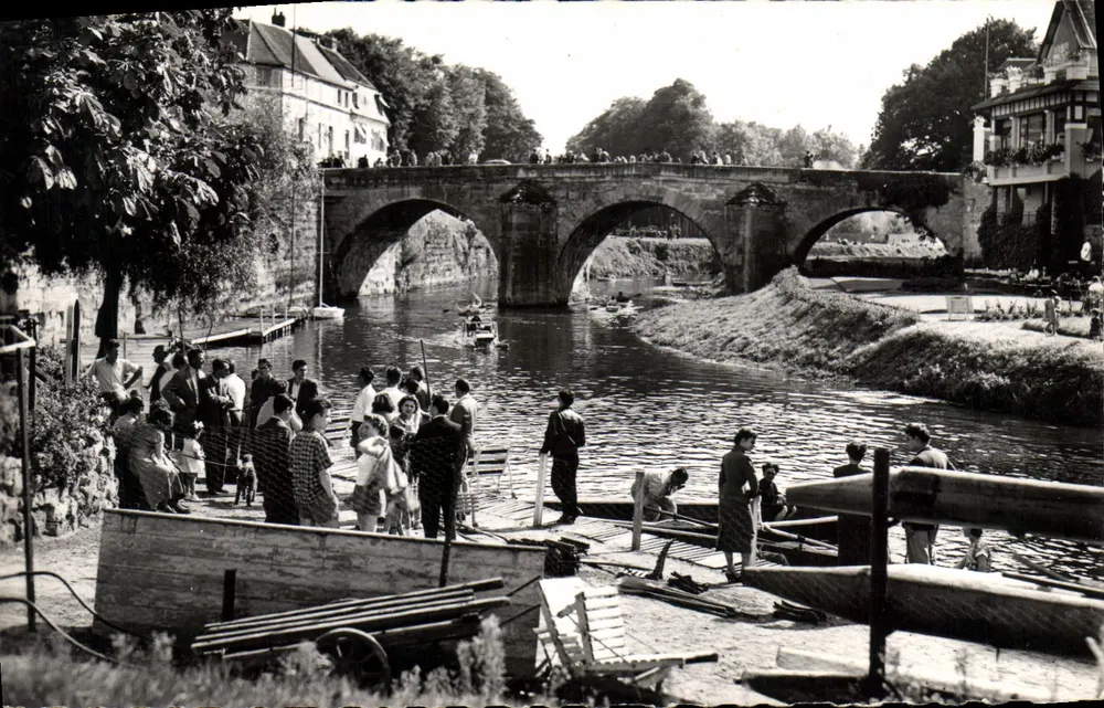 Isle Adam (S.-et-O.) — Der Embarkationspier und die Brücke Cabouillet — Edition GALF, Paris - Vorderseite
