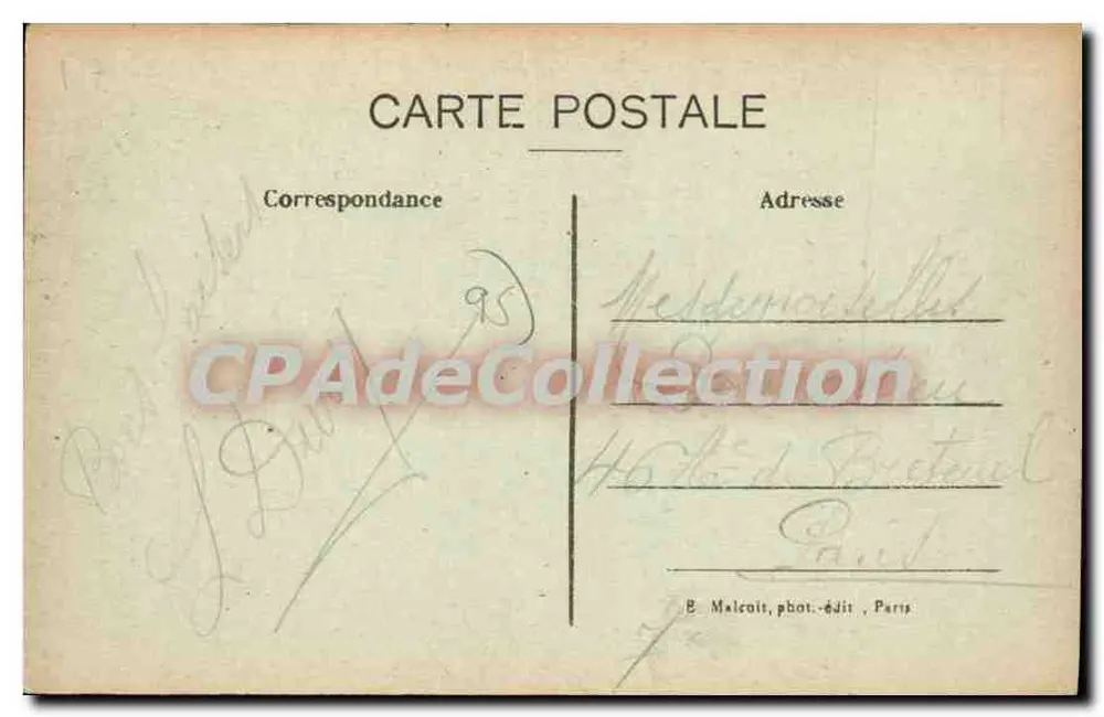 L'ISLE-ADAM (S.-&-O.) — Vista geral da praia — E.M. - Verso