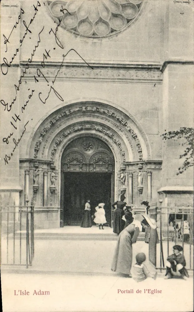 Portale della Chiesa — L'Isle Adam — Edizione Tríanon No. 1727 - Recto