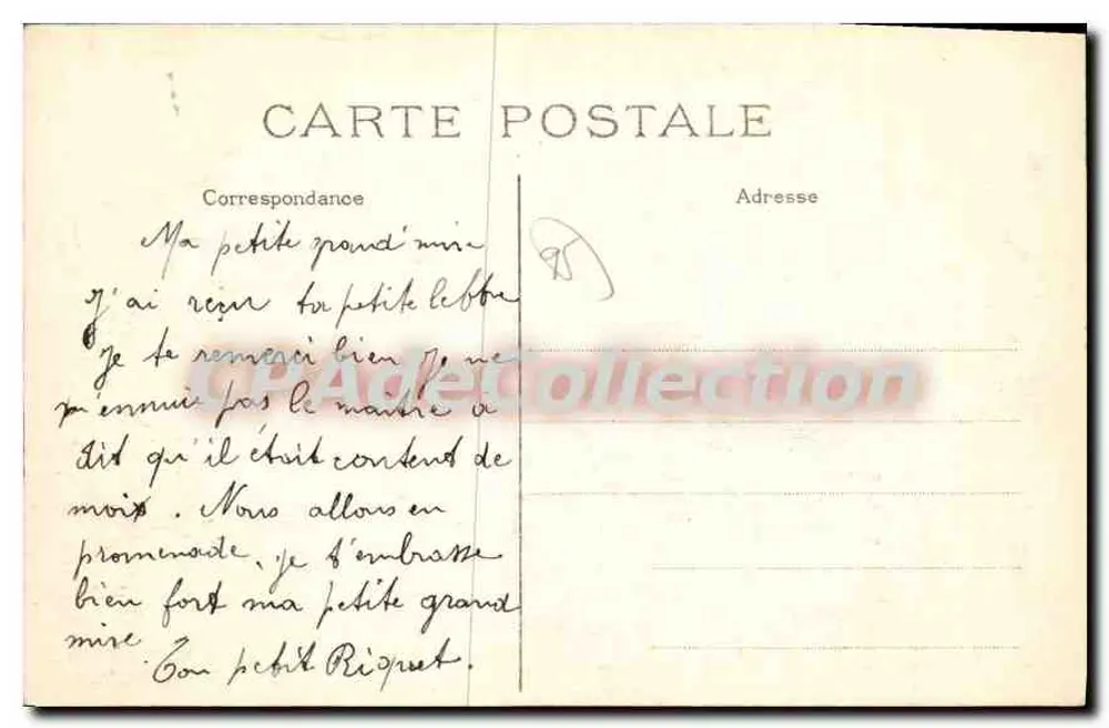 Pontoise — Panorama. Der Brücke und das Schloss — Verlag Areille & Snières, Nr. 2 - Rückseite