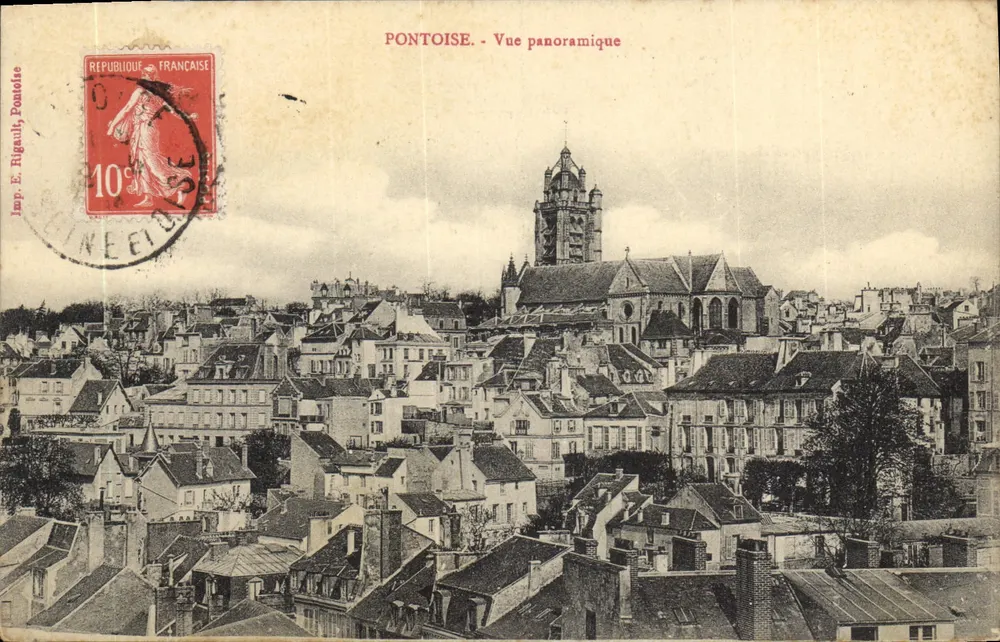 Pontoise - Vista panorâmica — E. Rigault, Pontoise - Frente