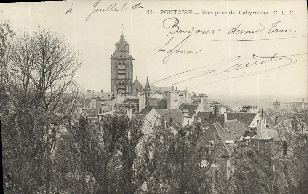 Pontoise — Vista tirada do Labirinto — C. L. C. n°34 - Frente
