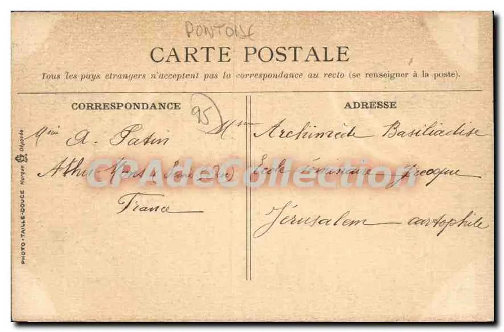 Pontboise — Katedra św. Maclou — A. Séviers, wyd., Pontboise - Rewers