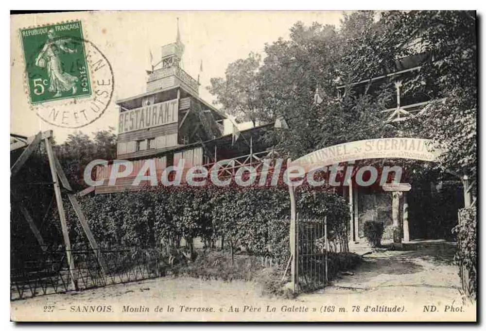 Sannois — Mühle der Terrasse « Au Père La Galette » (163 m Höhe) — ND. Phot. - Vorderseite
