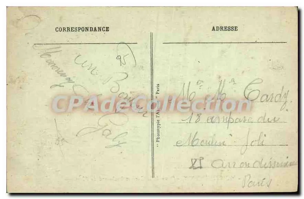 Montmorency — Bahnhofsplatz und Boulevard de l'Ermitage — L'Ascelle, Paris, n°7 - Rückseite