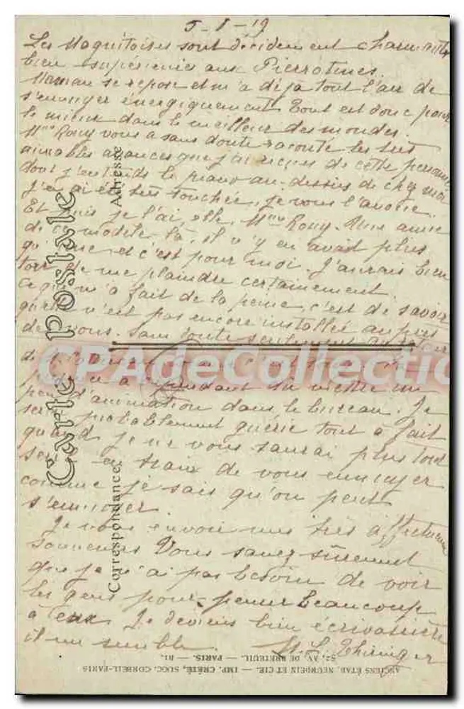 Magny-en-Vexin — Kirche Notre-Dame — Historisches Denkmal, errichtet in der ersten Hälfte des 16. Jahrhunderts — L. Vidière, Verlag — MAGNY-EN-VEININ - Rückseite