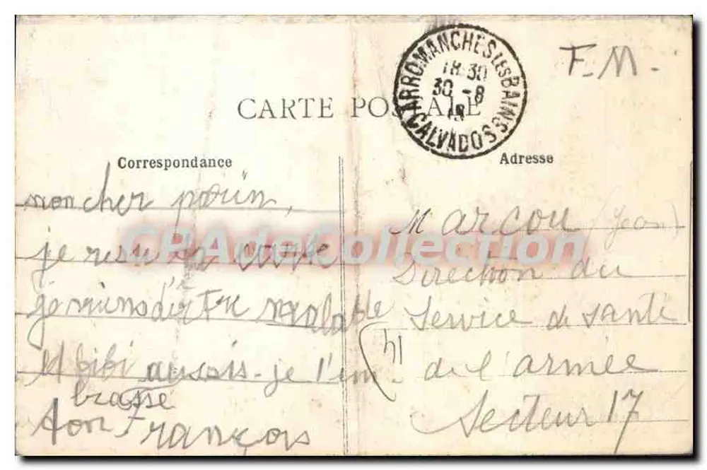 Arromanches — As Fontes Petrificantes — Editor Desconhecido, n° 105 - Verso