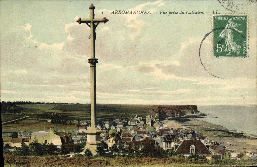 Arromanches — Widok z Kalwarii — LL. - Awers