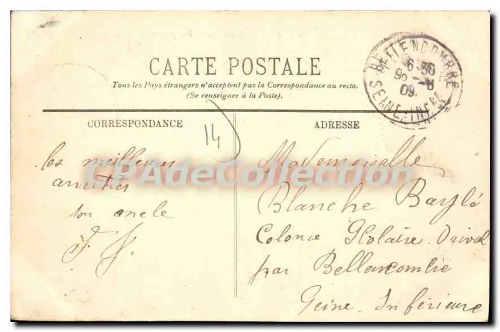 Arromanches — Widok z Kalwarii — LL. - Rewers