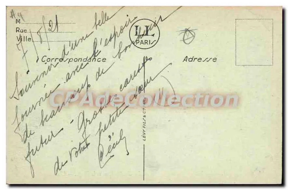 Cabourg — Der Boulevard der Engländer — Das Grand Hotel und der Strand — LL. - Rückseite