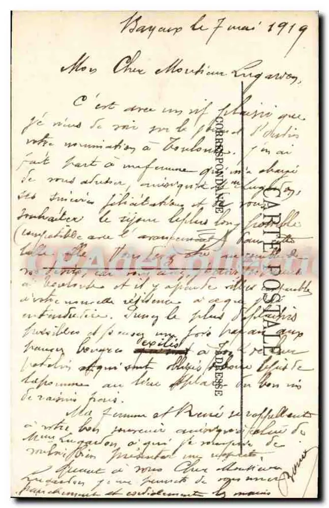 Bayeux — Ansicht vom Alten Seminar — LL. - Rückseite