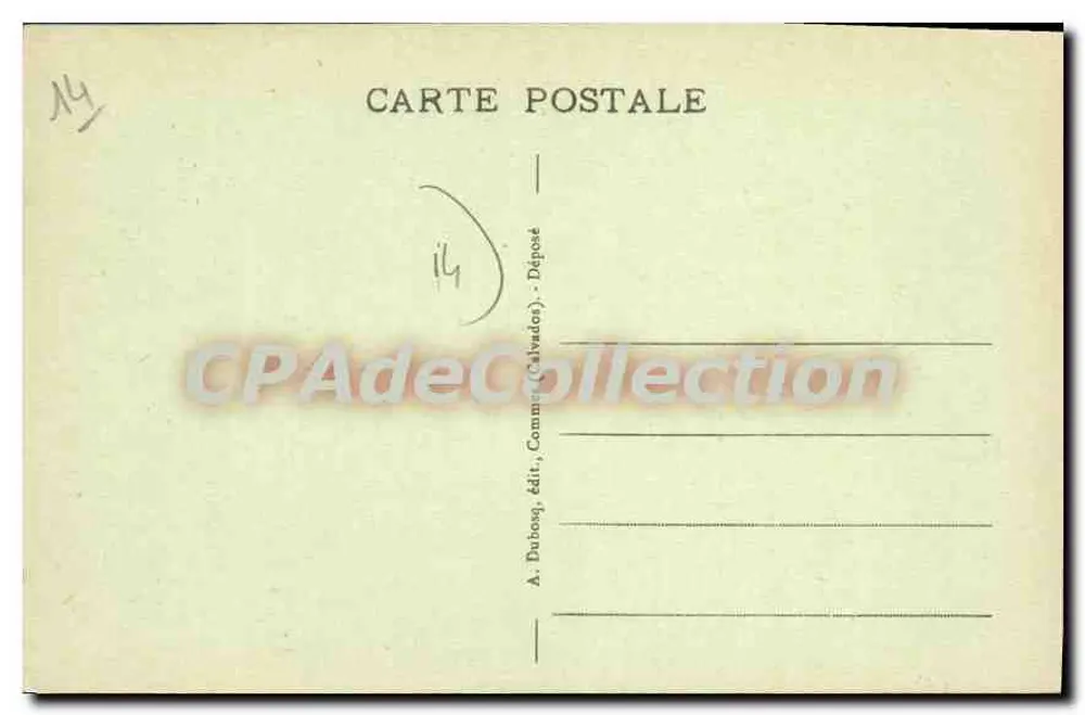 Bayeux — 15. Jahrhundert Schornstein genannt die « Lanterne der Toten » — A. Dubosq, Verleger (Calvados) - Rückseite