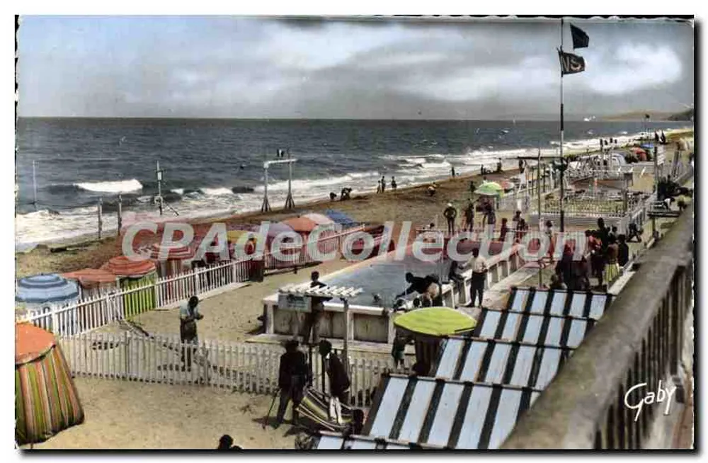 CABOURG (Calvados) — La Piscine et la Plage — Éditions Gaby - Voorkant