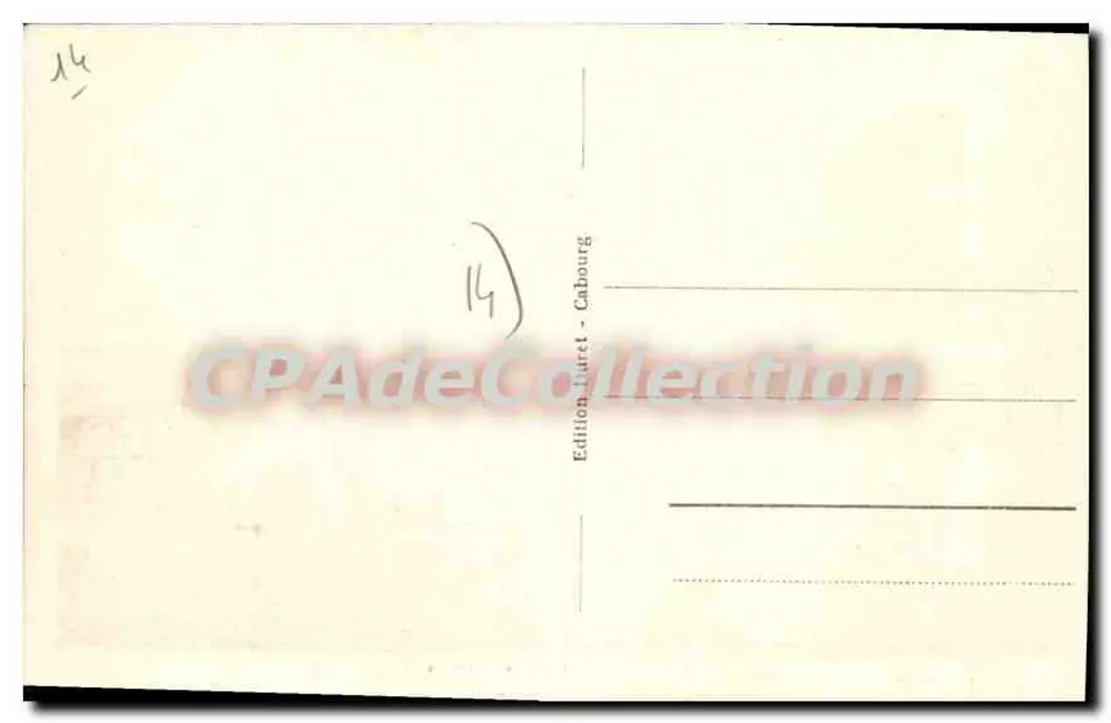 Cabourg - Vista geral — editor ARB, n° 92 - Verso