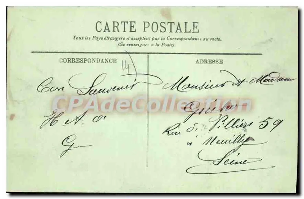 Cabourg — La Promenade de la Mer — LL, n°13 - Verso