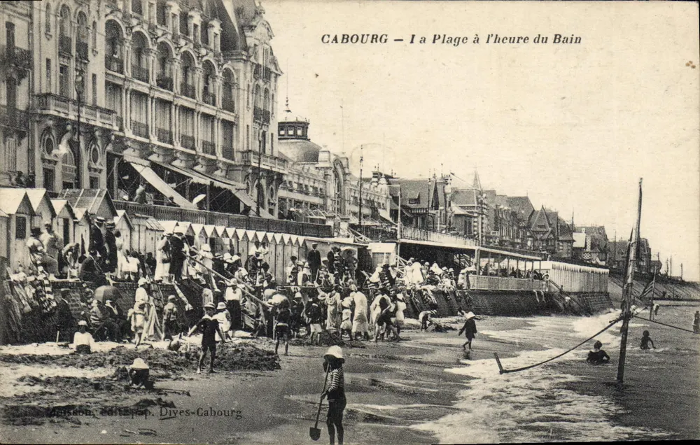 Cabourg — A Praia no Horário do Banho — editoria de papel Dives-Cabourg - Frente