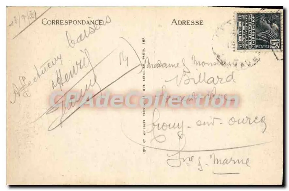 Cabourg — Monument Bertrand e Hotel Normandy — LL - Verso