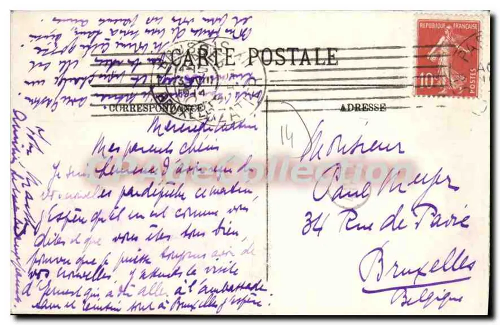 Cabourg — Der Calvarienberg und die Kirchenapsis — LL. n°36 - Rückseite