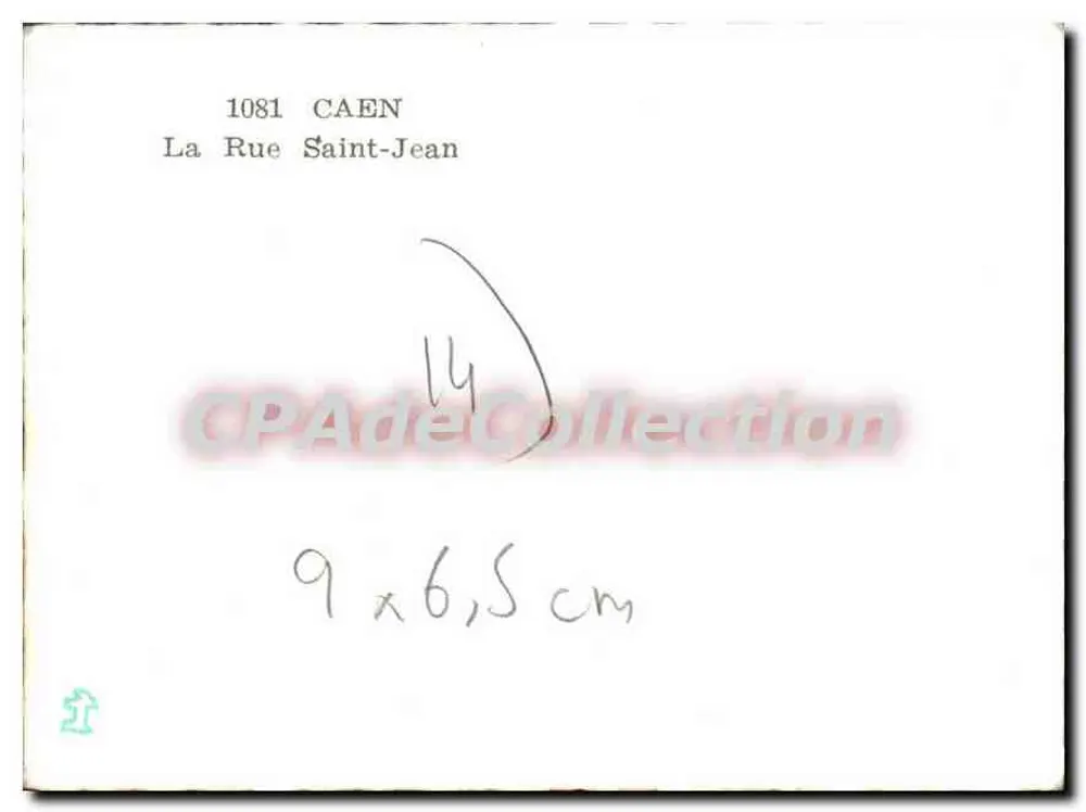 Caen — Rue Saint-Jean — La Civette Brasserie e Chaussures André - Verso