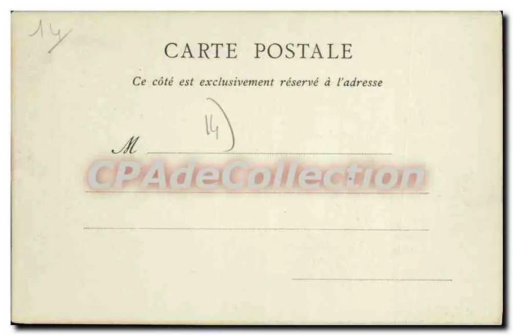 Caen - Antigo Hotel das Moedas — CPAdeCollection - Verso