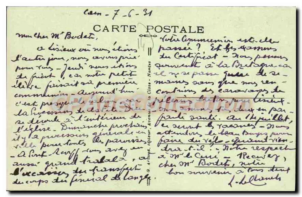 CAEN — L'Orne e o Grand Cours — n° 198 - Verso