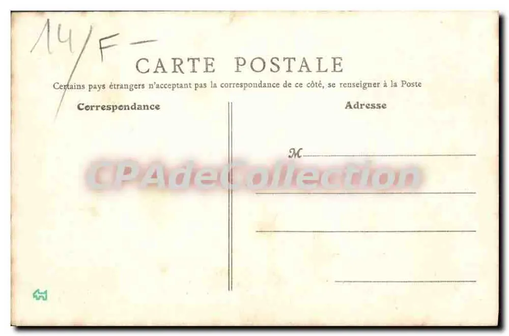 Caen (Calvados) — Rue Porte-au-Berger und das Sépulcre — B. F., Paris - Rückseite