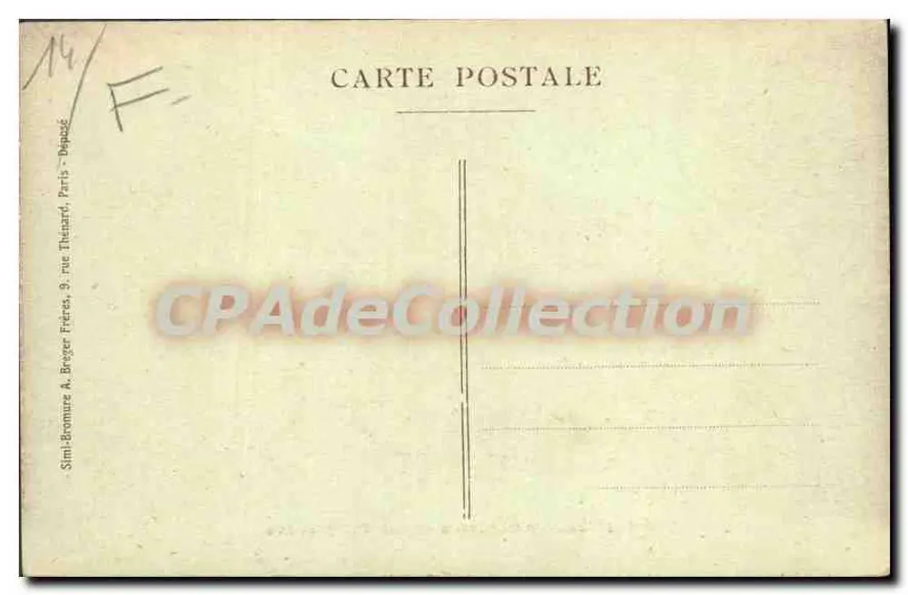 Caen - Instituição St-Pierre - Cour des Grandes - Verso