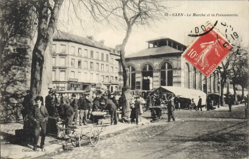 CAEN - O Mercado e a Peixaria — Coleção AD — n°62 - Frente