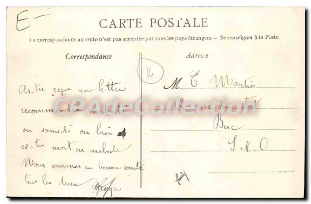 CAEN - O Mercado e a Peixaria — Coleção AD — n°62 - Verso