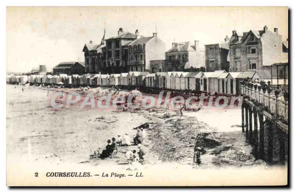 Courseulles — A Praia — LL - Frente